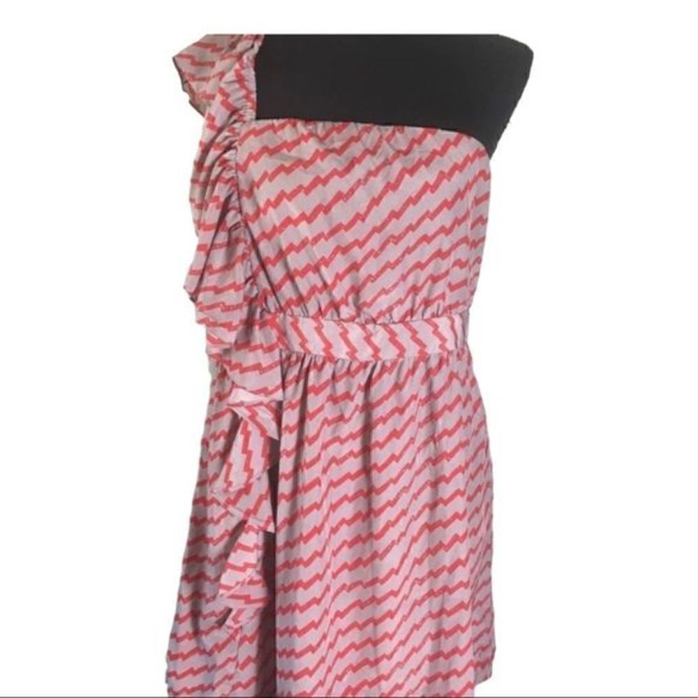 #132 INA ruffled one shoulder mini dress